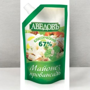 Майонез “Провансаль Классический” ТЗ AVEDOV с м.д.ж.67% дой-пак 0,193кг ММЗ