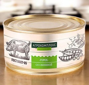 Горох со свининой 325 гр ж/б