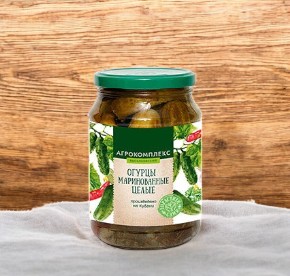 Огурцы маринованные целые 0,95 гр.ст/б.
