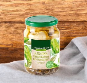 Кабачки маринованные оригинальные 0,72 гр.ст/б