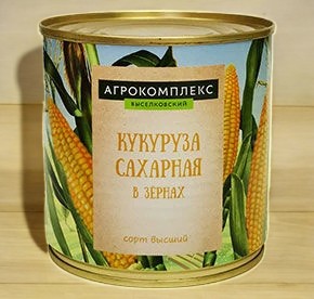 Кукуруза сахарная ГОСТ в/с 400 г ж/б   СТМ