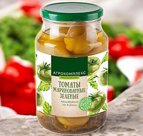 Консервы.Маринады овощные.Томаты зеленые маринованые 0,85 кг