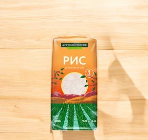Крупа рис шлифованный 1С (Анг.эл.) 0,8 кг