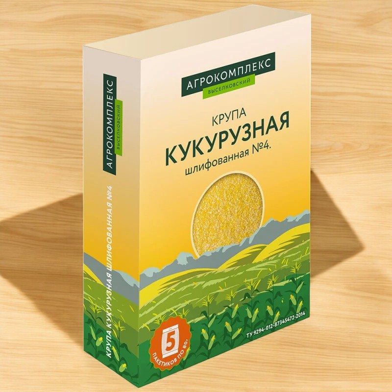 Крупа кукурузная в/п 400 гр (5*80 гр.) СТМ