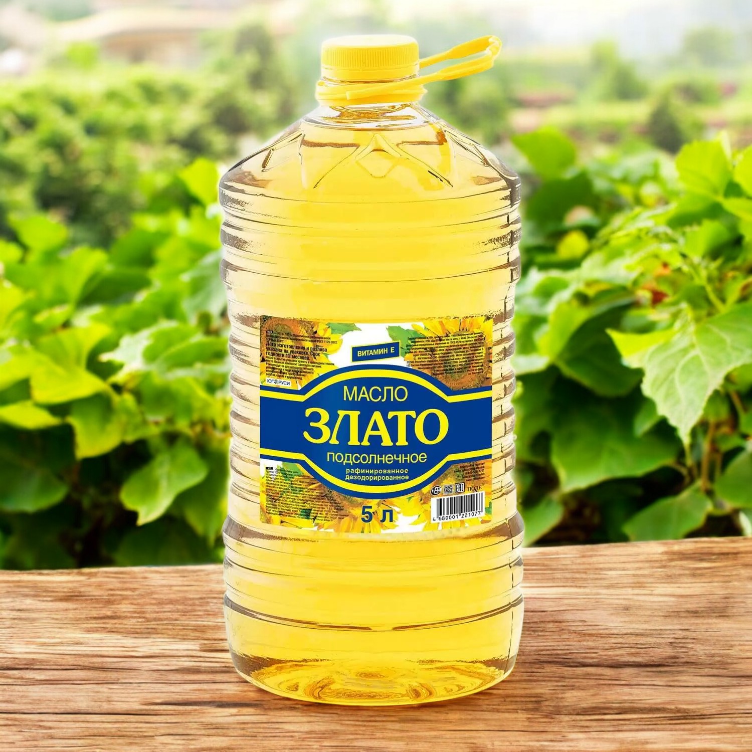 Масло растительное Злато рафинированное 5л ПЭТ