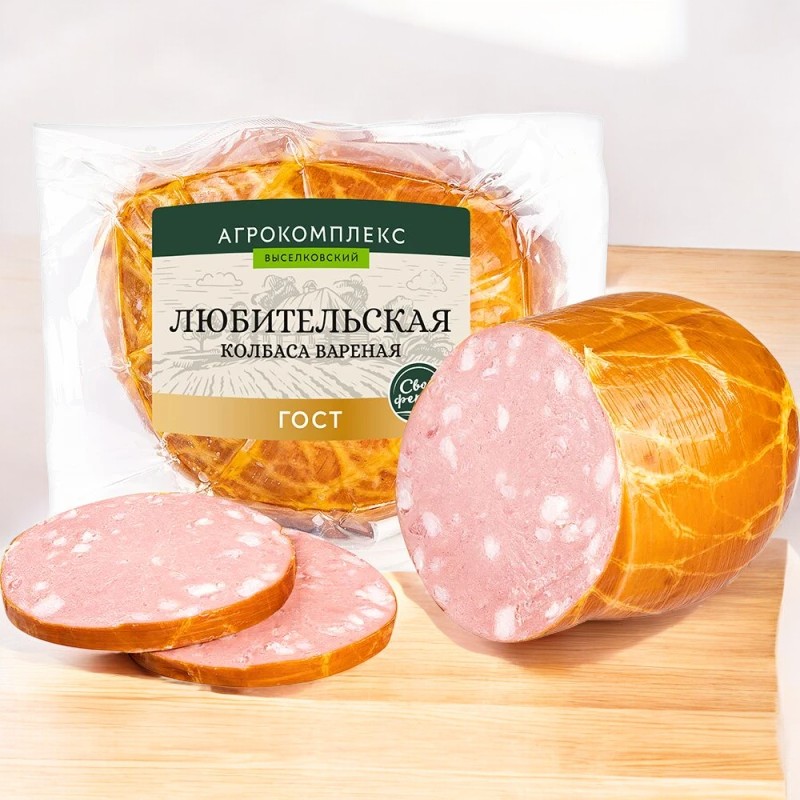 Любительская колбаса вареная мясн.прод.кат А (СИНЮГА) 1кг