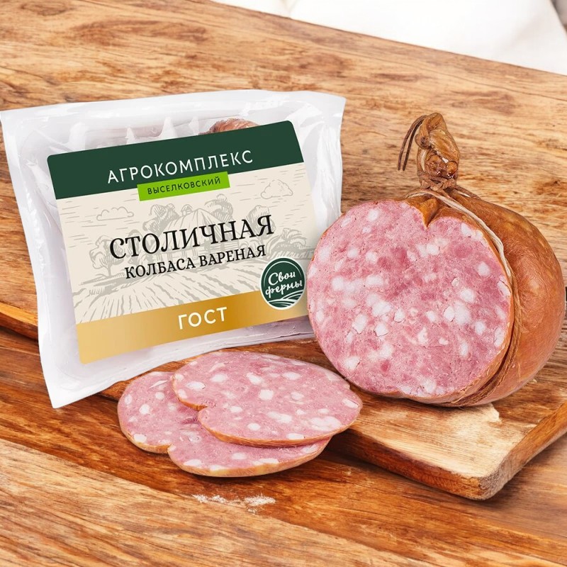 Столичная колбаса вареная мясн.прод.кат. А  1кг