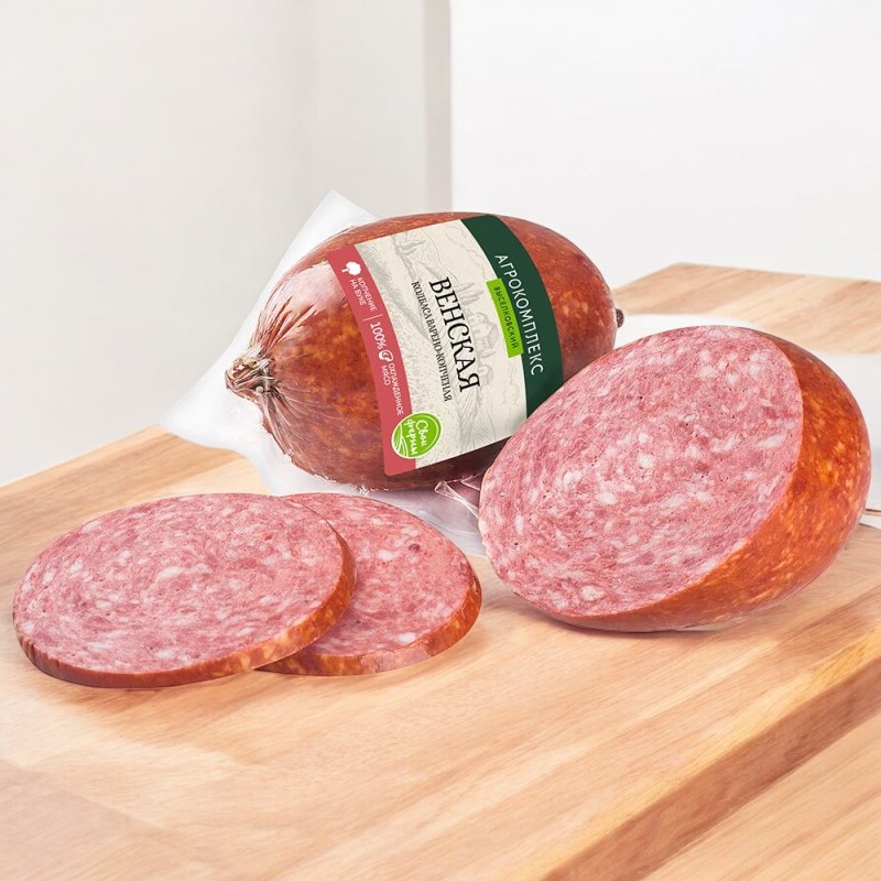 Венская кат.В охл.вак.упак.0,56 кг продукт мясной колбасное изд.колбаса в/к