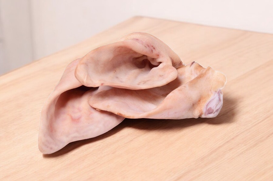 Субпродукты мясные обработанные шерстные Уши свиные зам.вак.уп.(р/ф) 1 кг КВЖ