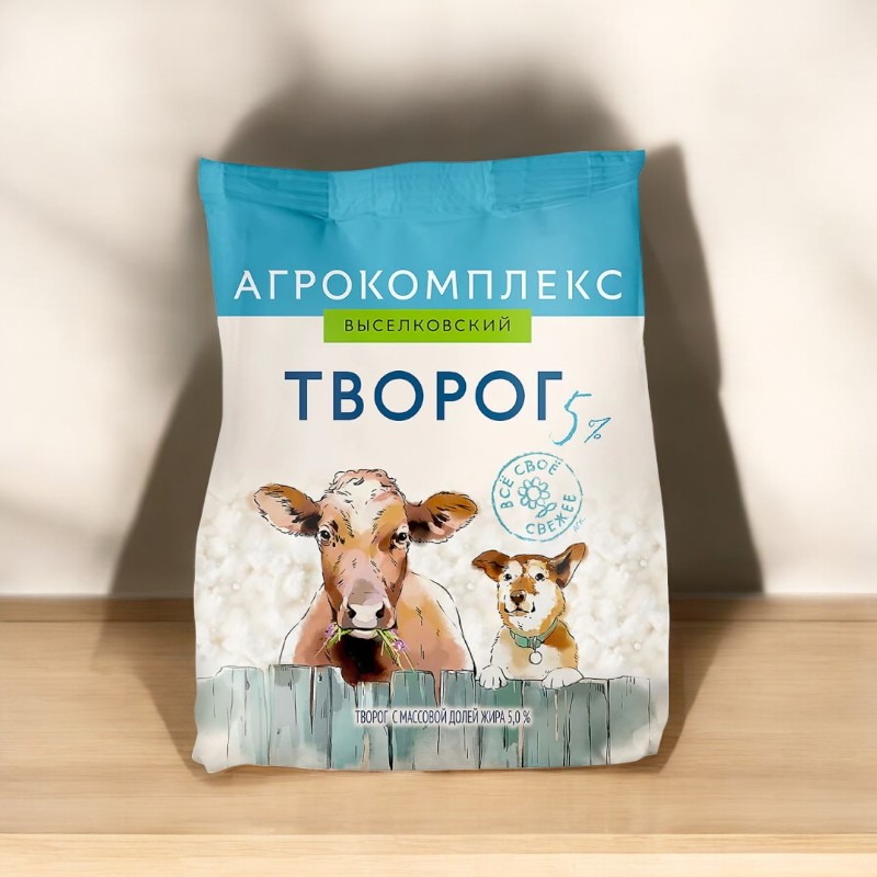 Творог МДЖ 5,0% пакет 300 г