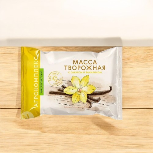 Масса творожная “Московская” с сахаром и ванилином 20% 180 г   ММЗ [м]