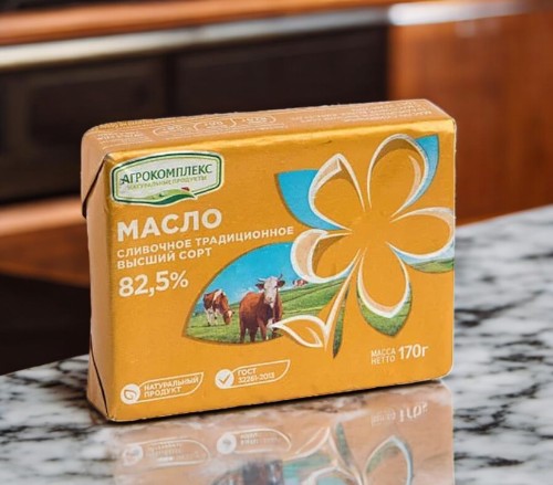 Масло сливочное Традиционное с МДЖ 82,5% 170г