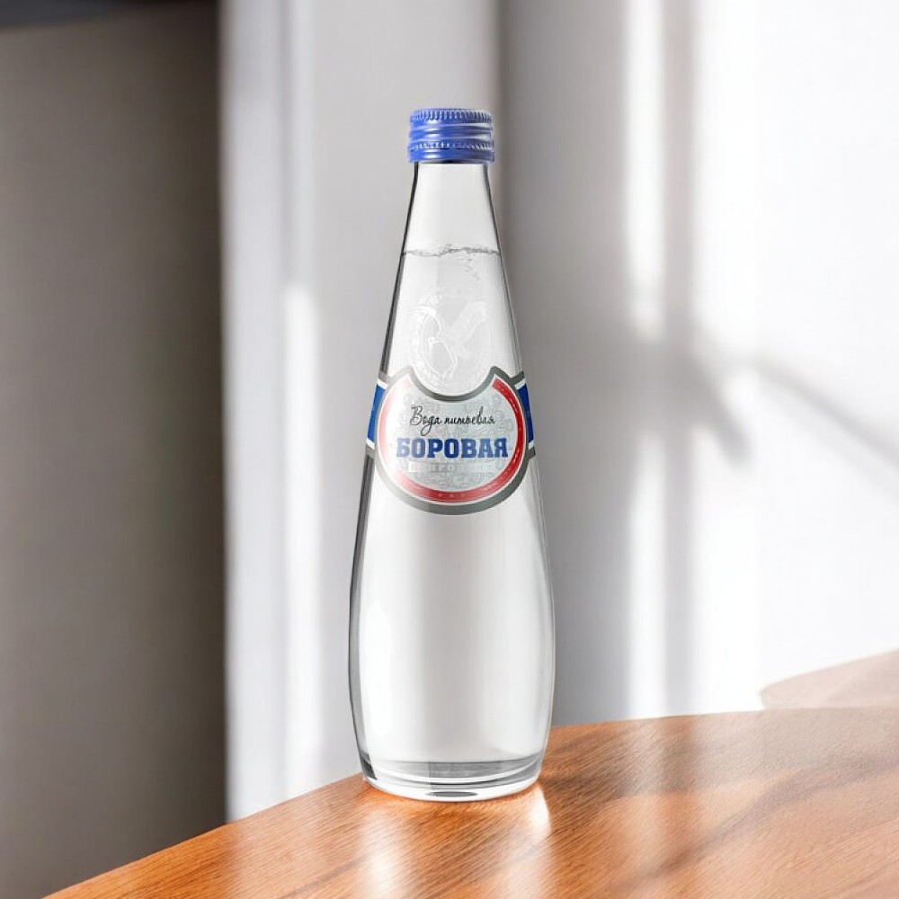 Вода минеральная БОРОВАЯ (Borovaya) ЛС сульф.кальц. Негаз. 0.33л (20 шт) Стекло