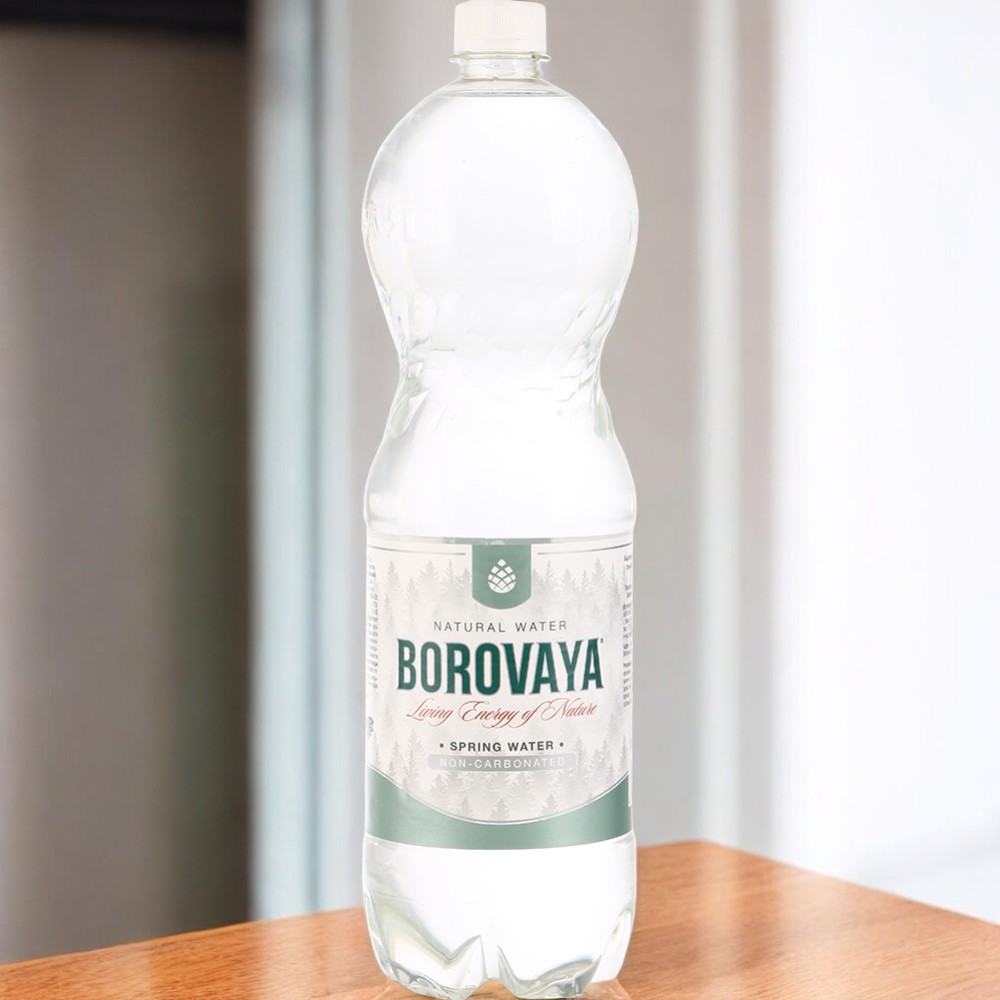 Вода минеральная БОРОВАЯ (Borovaya) ЛС сульф.кальц. Негаз. 1л  ПЭТ
