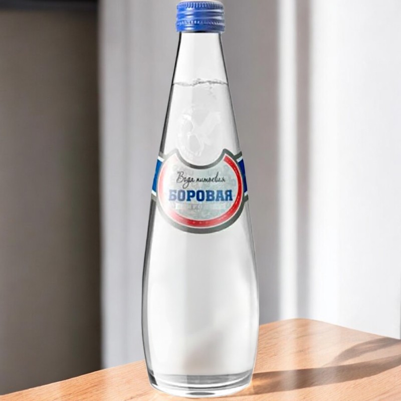 Вода природная питьевая БОРОВАЯ (Borovaya) Негаз. 0.33л (20 шт) Стекло