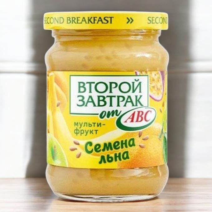 Десерт мультифруктовый “Второй завтрак” с семенами льна 250 гр