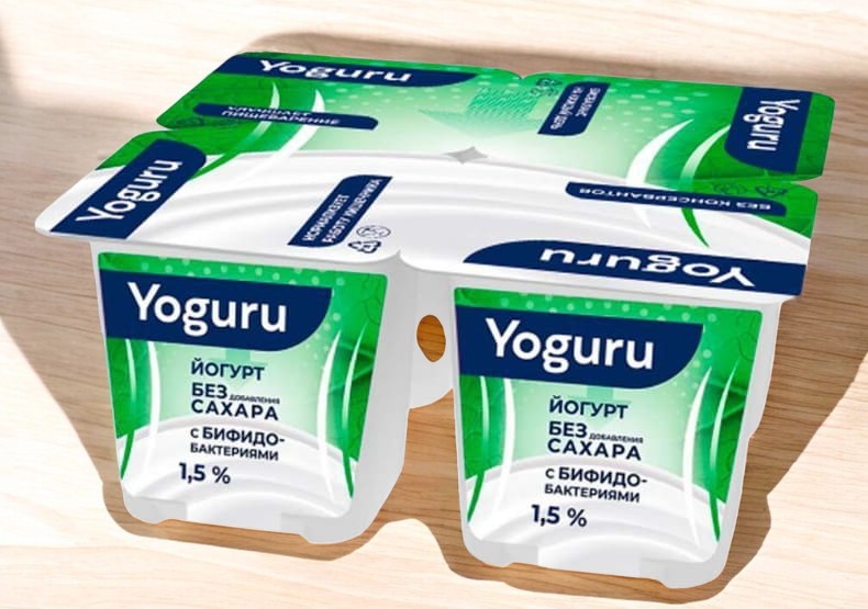 Йогурт “YOGURU” 1,5% стакан 125гр бифидо “ММЗ№1”