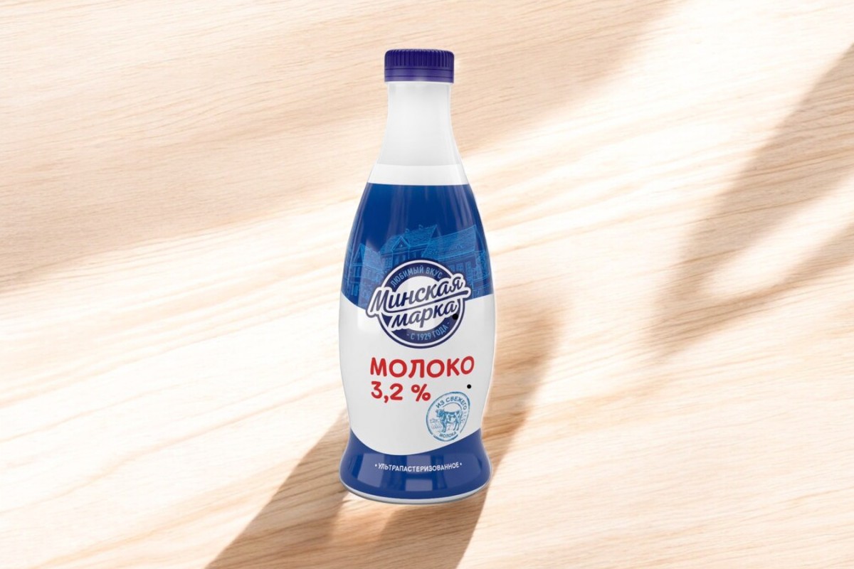 Молоко “Минская марка” ультрапаст. 3,2 % ПЭТ-бутылка 0,9 л
