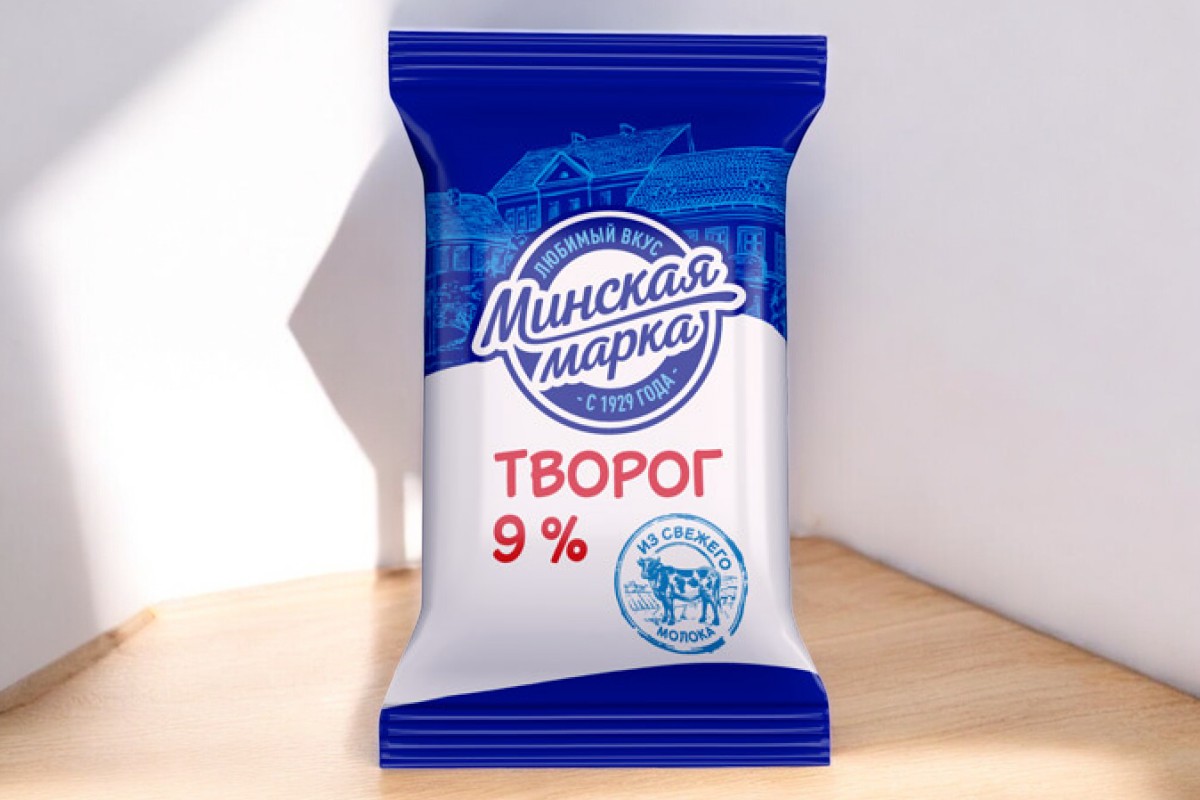 Творог  “Минская марка” 9% пленка 180гр