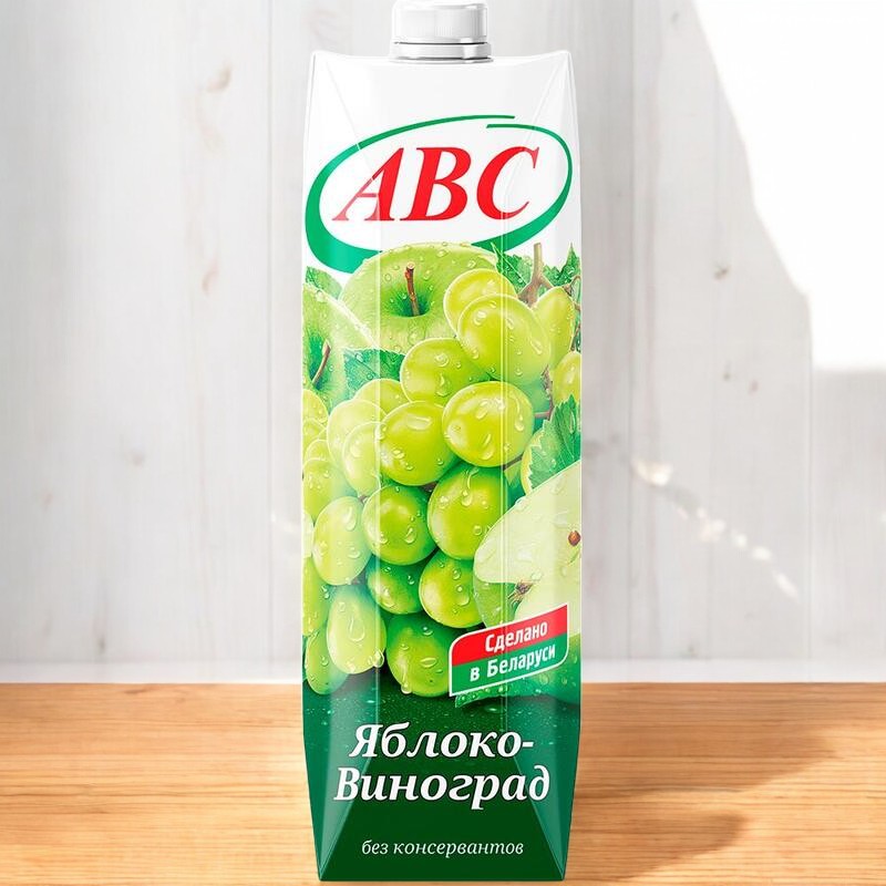 Нектар “АВС” Яблочно-виноградный 1л призма