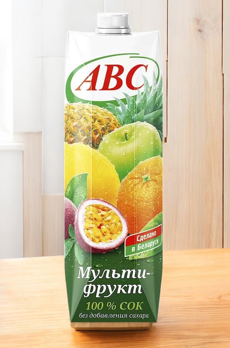 Сок “АВС” мультифруктовый 1л призма