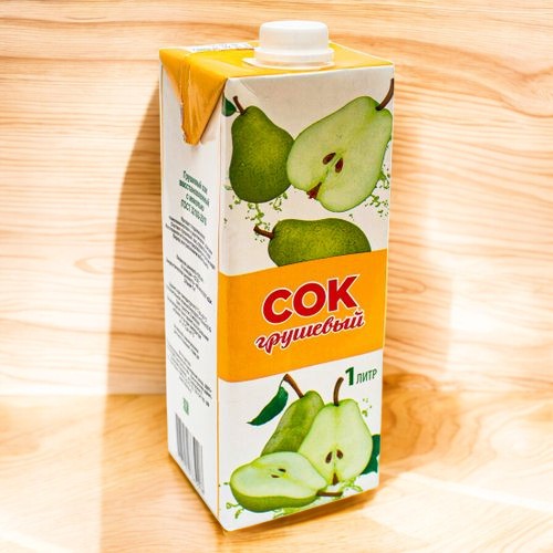 Сок “Карамыш” Б/К грушевый с мякотью ГОСТ 1л