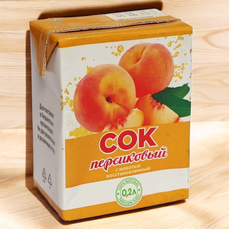 Сок “Карамыш” персиковый 0,2л ТБА