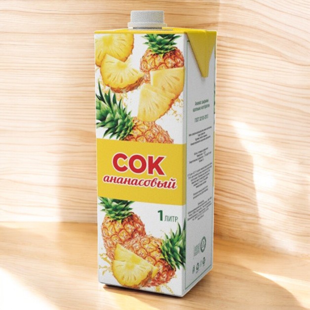 Сок “Карамыш” С/К ананасовый 1л ТБА