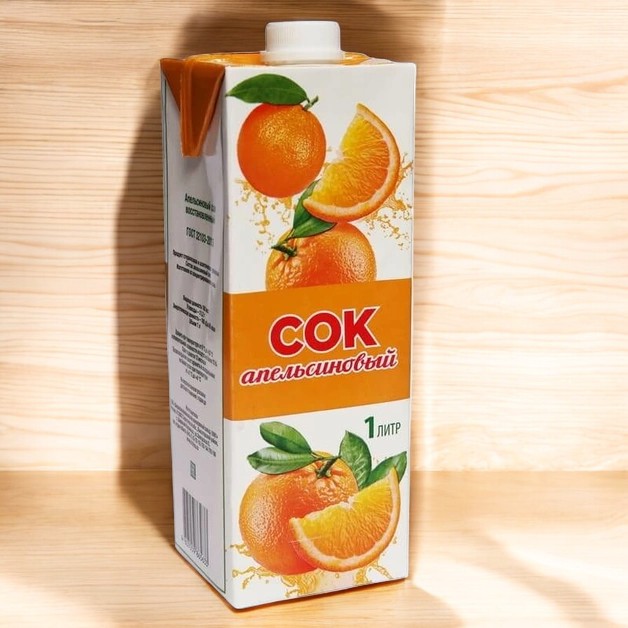 Сок “Карамыш” С/К апельсиновый 1л ТБА