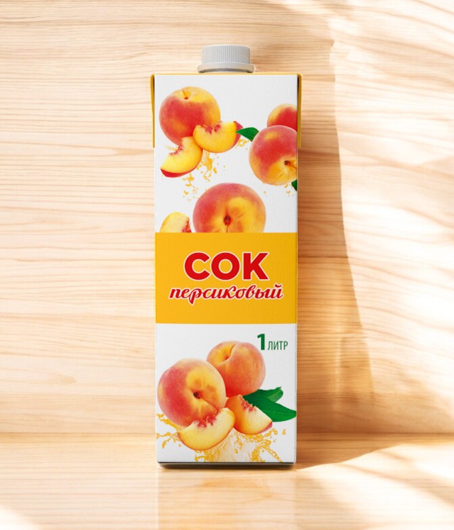 Сок “Карамыш” С/К персиковый 1л ТБА