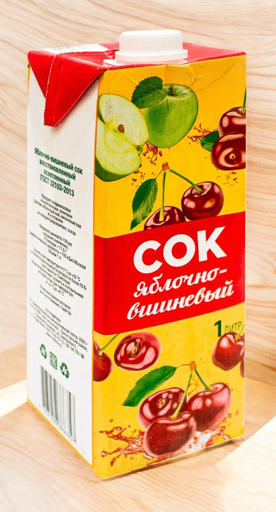 Сок “Карамыш” С/К яблочно-вишневый 1л ТБА