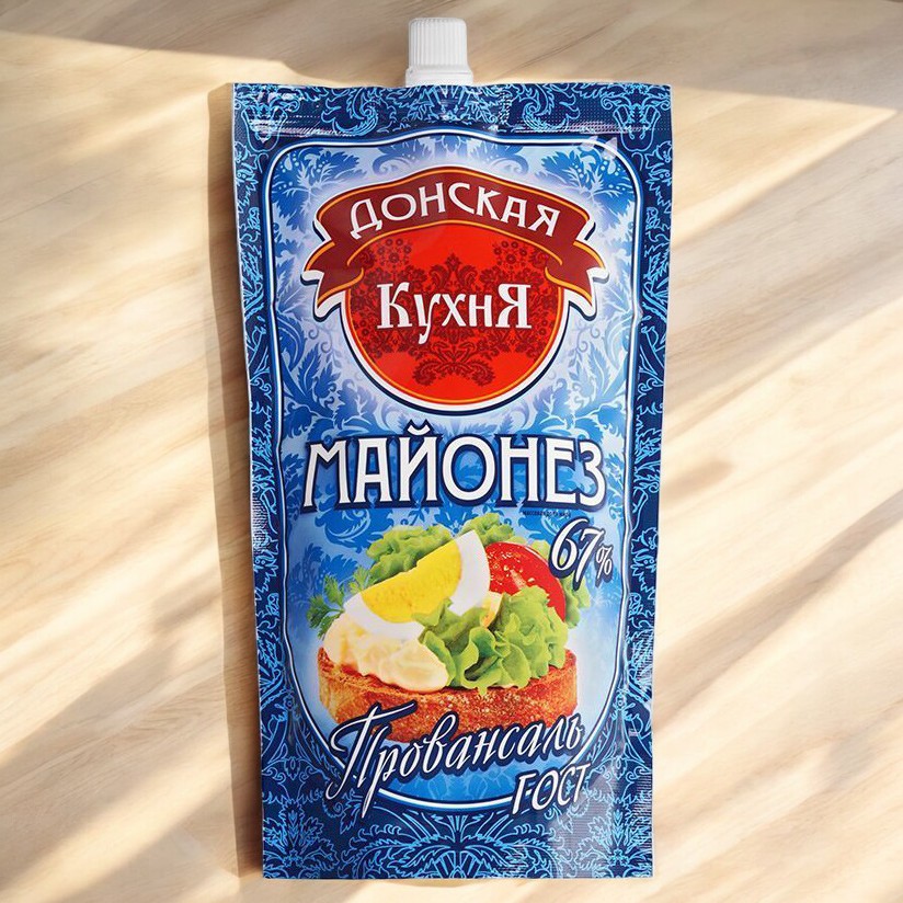 Майонез “Донская Кухня” провансаль 67% 220мл(205гр) дой-пак