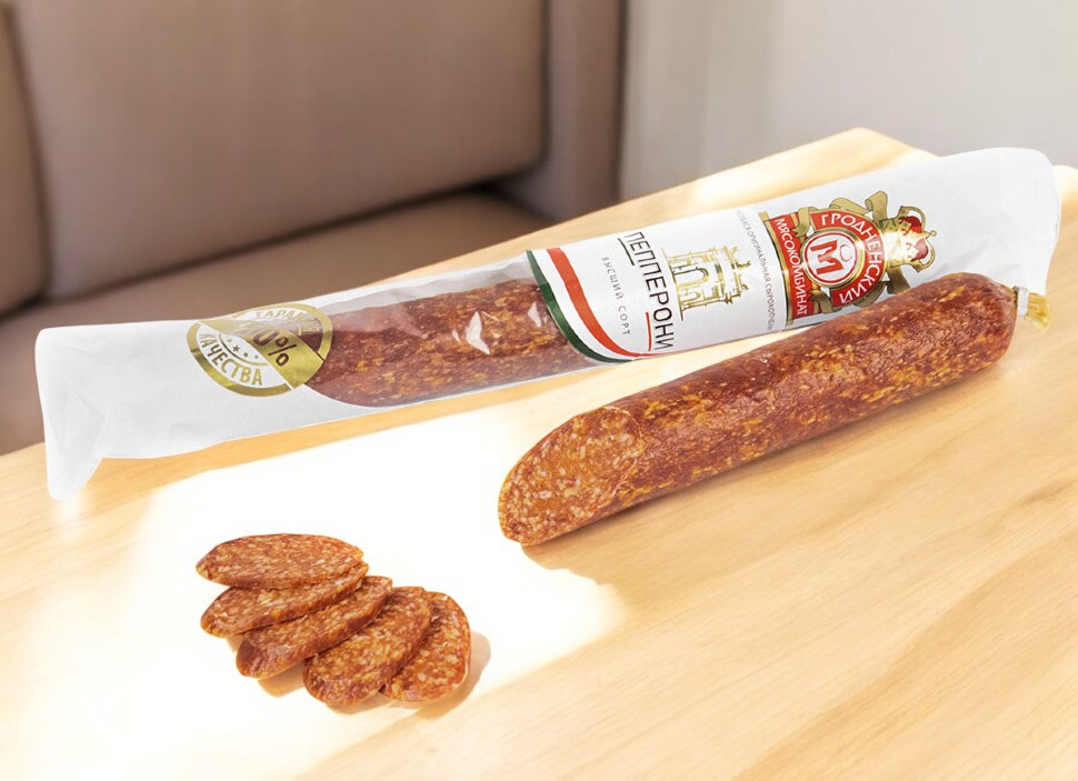 Изделие с/к мясное в/с Колбаса Оригинальная Пепперони Гродно