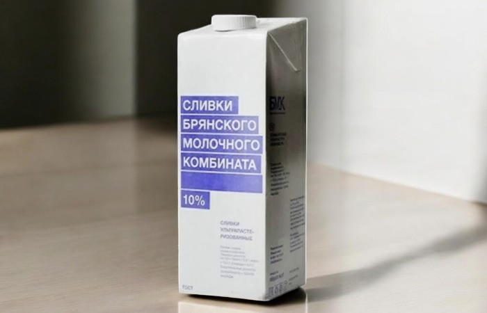 Сливки “БМК” ультрапастеризованные 10% ТБА С/К 1000г 1*12(624)