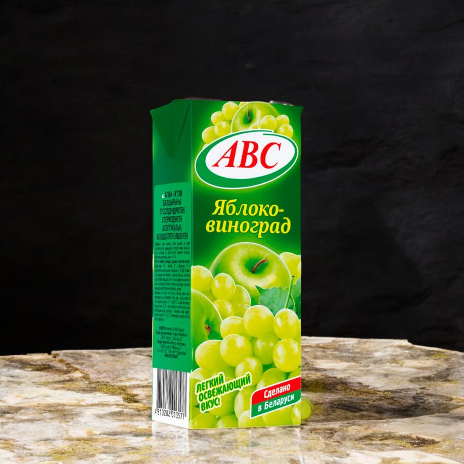Нектар “АВС” яблочно-виноградный  0,2л слим 1*27