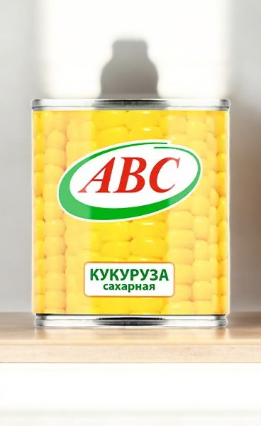 Кукуруза сахарная в зернах “АВС” ж/б 400гр 1*12