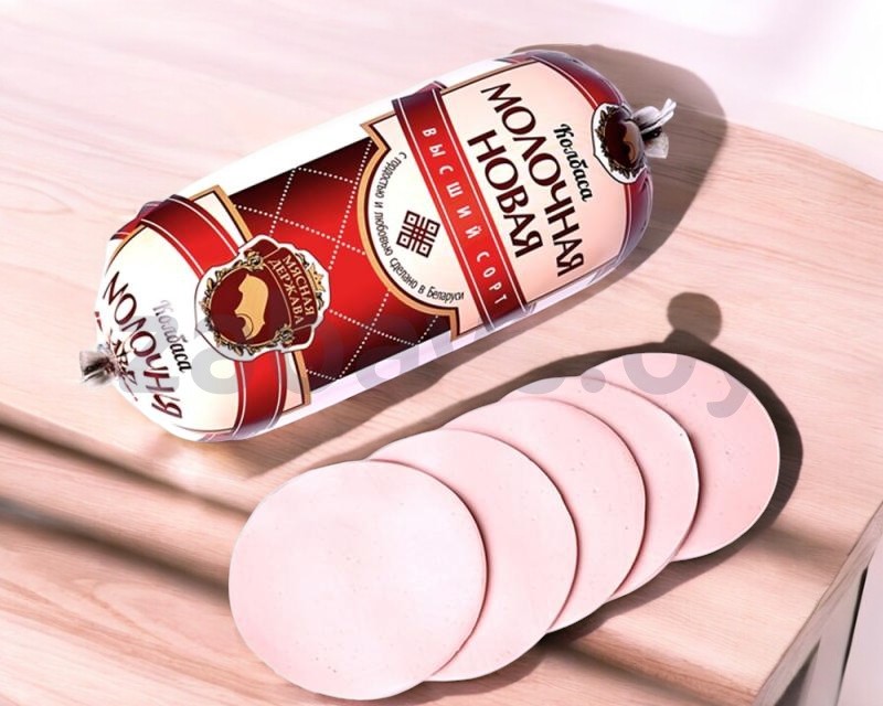 Колбаса вареная “МОЛОЧНАЯ ГОСТОВСКАЯ” 1*1,500 (коробка 14) полиамид Пинск