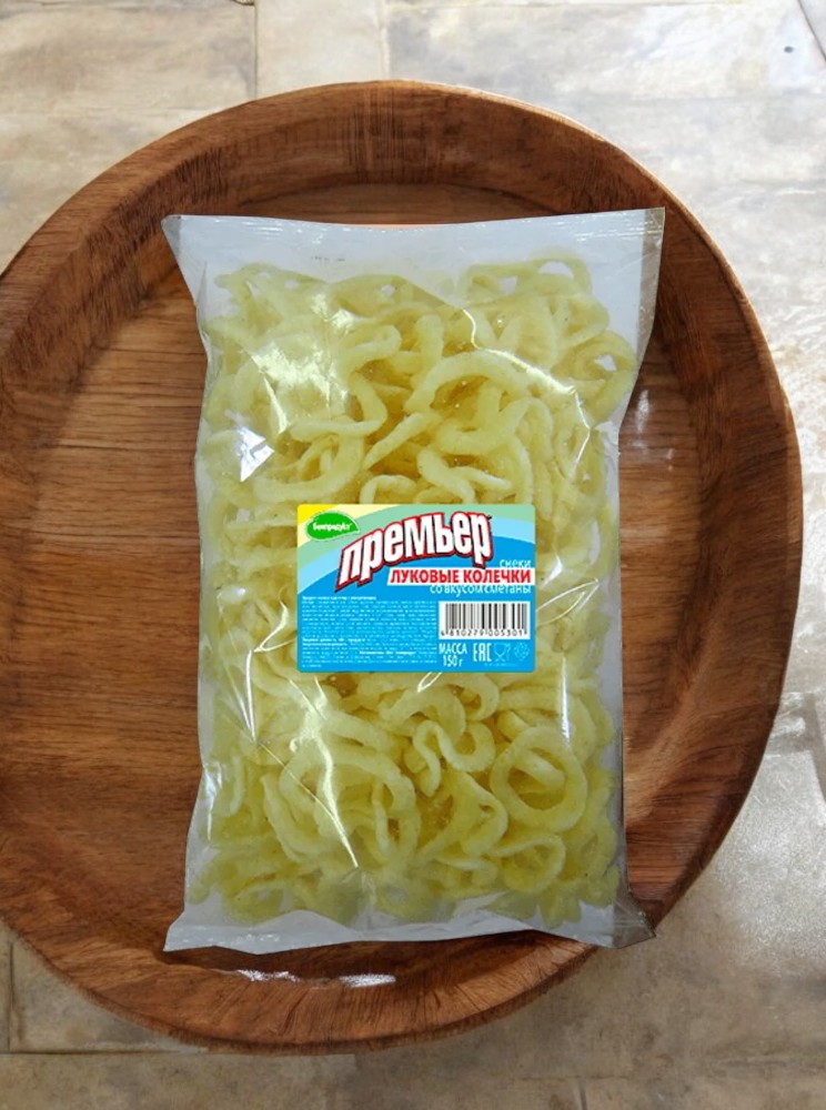 Снеки луковые колечки “Премьер” со вкусом сметаны 150 г 1*16