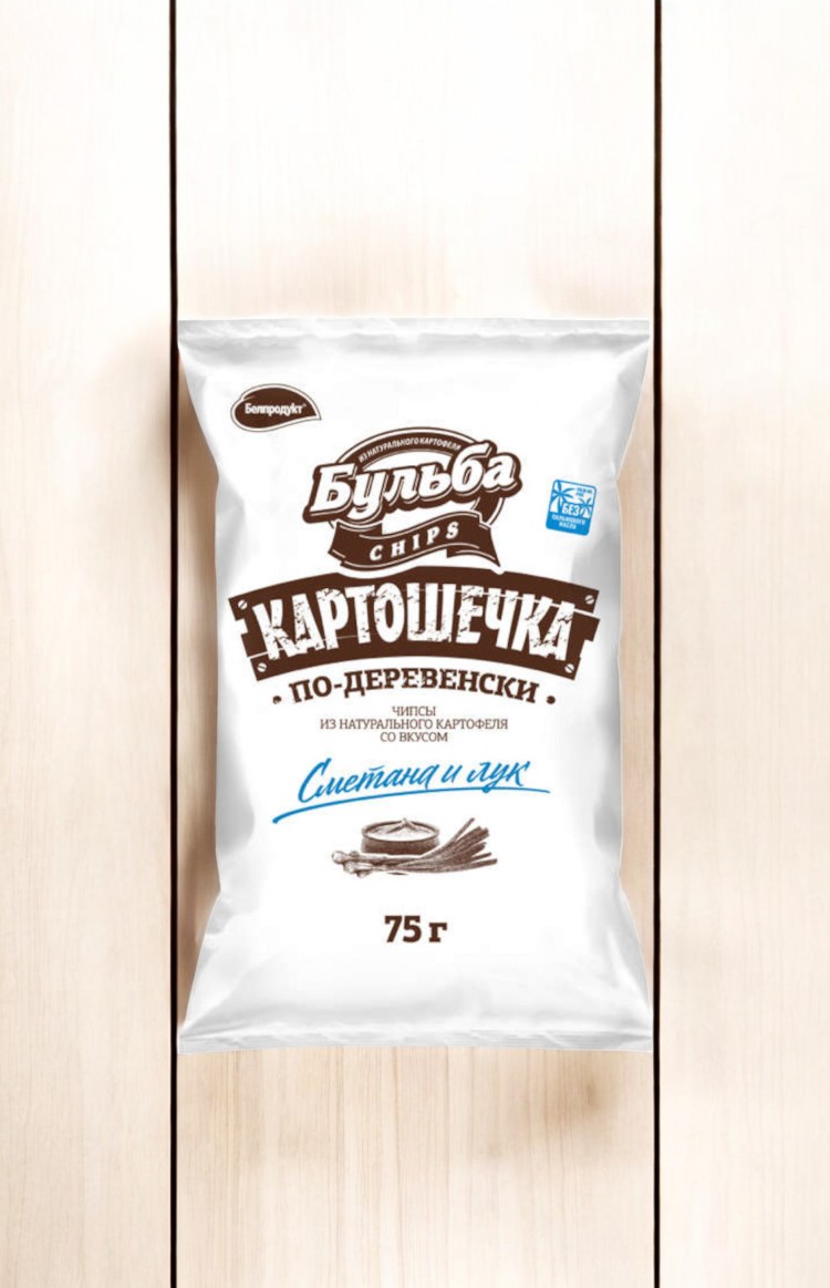 Чипсы из сырого картофеля “Картошечка” со вкусом сметаны и лука 75г 1*16