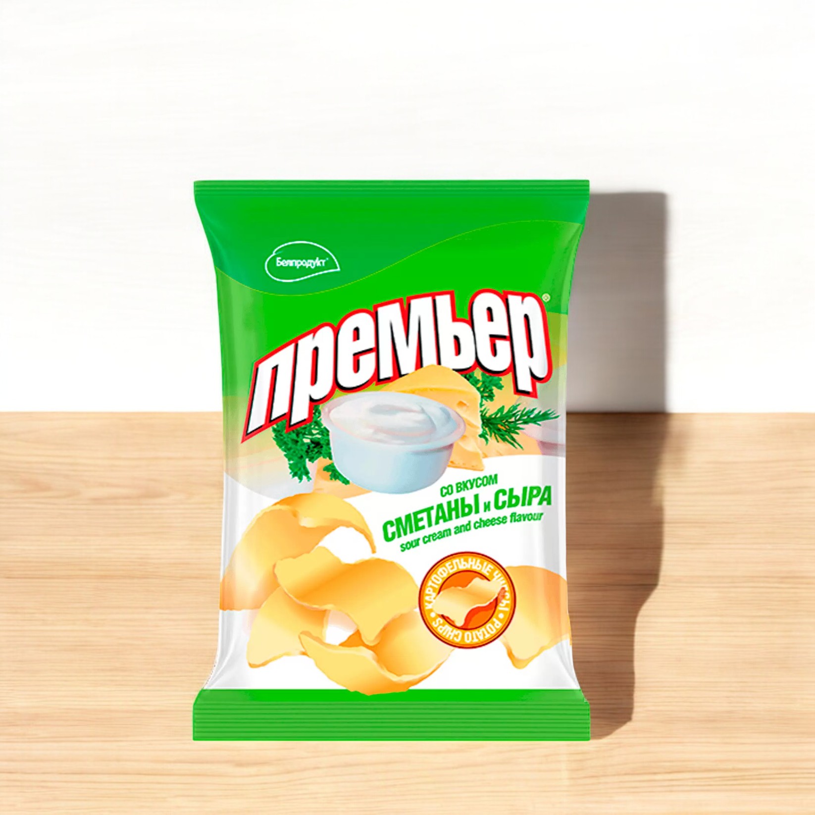 Чипсы картофельные “Премьер” 70г со вкусом сметаны и сыра 1*28