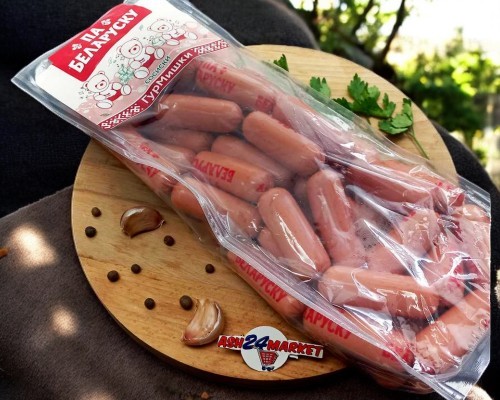 Сосиски “Гурмишки”, мясной прод.кат. Б ТМ “ПА БЕЛАРУСКУ”~1,4-1,6кг