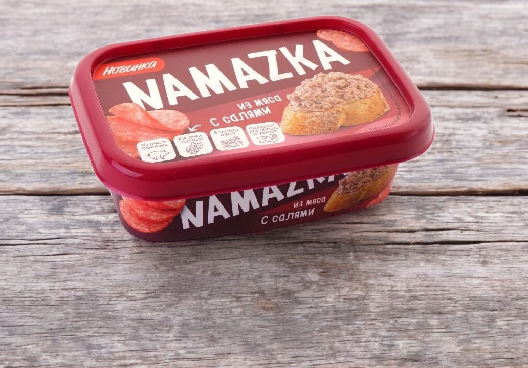 НАМАЗКА с салями изд мясораст вар. 150г Брестский МК/24шт