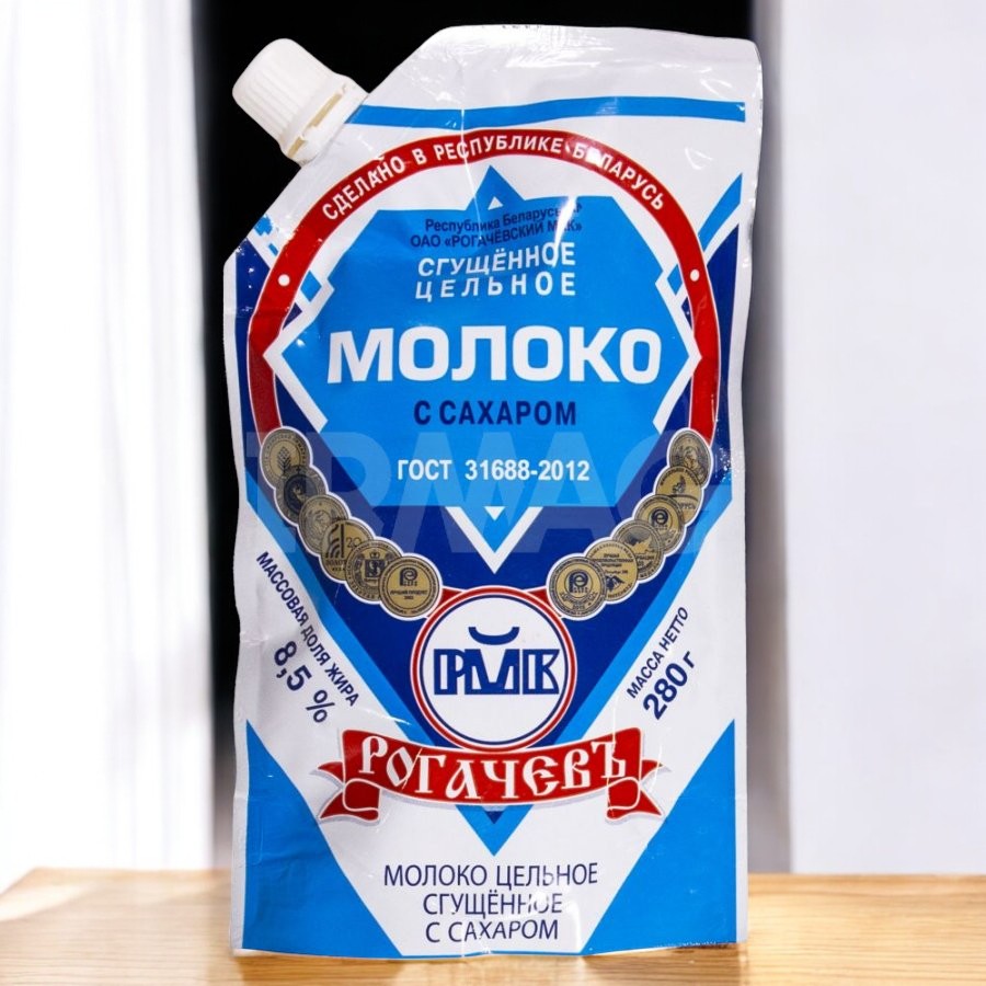 Молоко цельное сгущеное с сахаром 8,5 % ДОЙ-ПАК 270 г. ОАО “РМКК “/24шт(М)