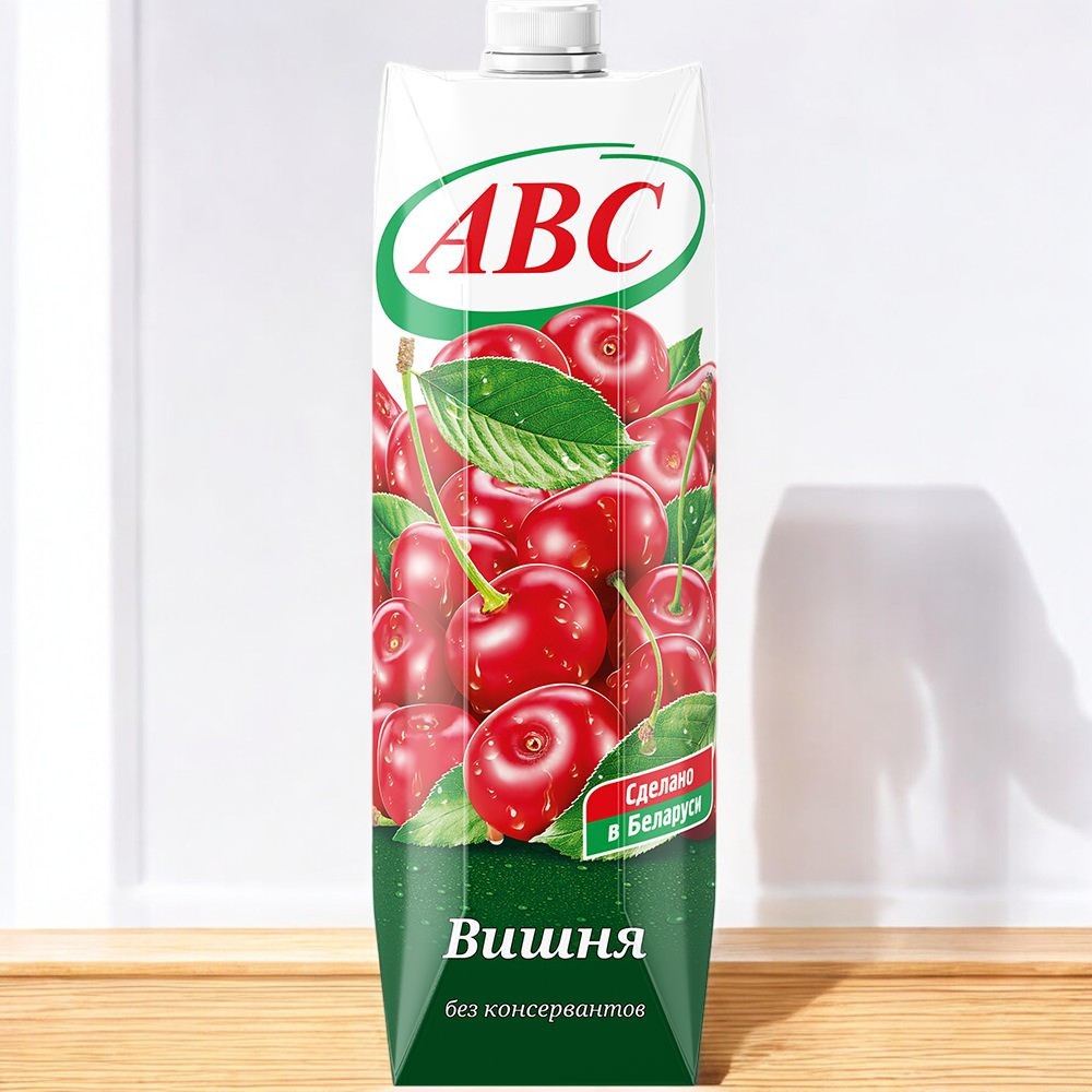 НЕКТАР/1,0 Л/ Вишневый нектар осв. стерил. АВС 1л (г.Гродно)/12шт (М)