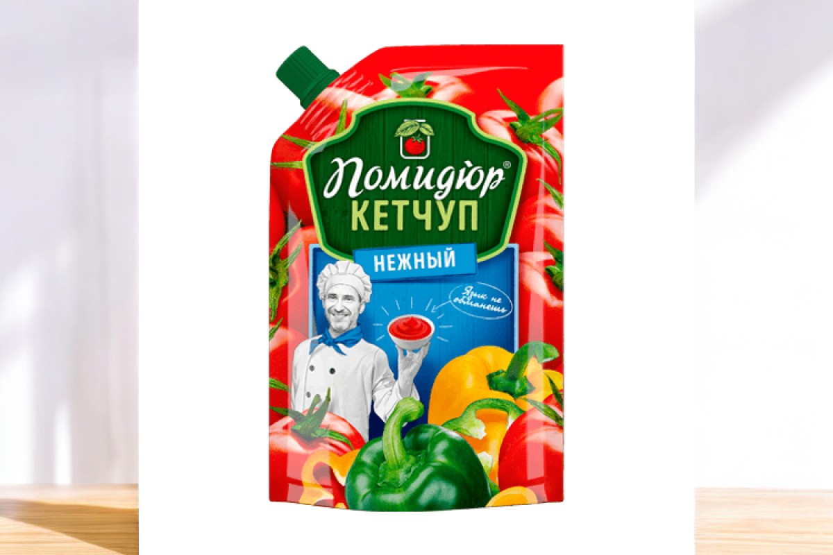 Кетчуп “Нежный” категория “Первая” т.з. “Помидюр”  Дой-Пак 270 г/16 ШТ