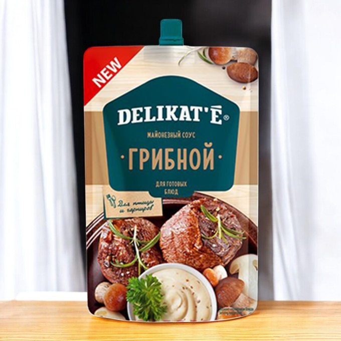 Соус майонезный “Грибной” т.з. “Delikat’e” Дой-Пак 210 г/12 ШТ