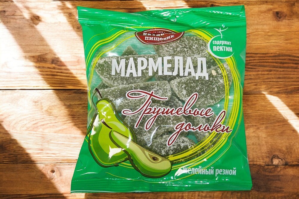 Мармелад “Дольки ГРУШЕВЫЕ” пак 210 гр./18шт