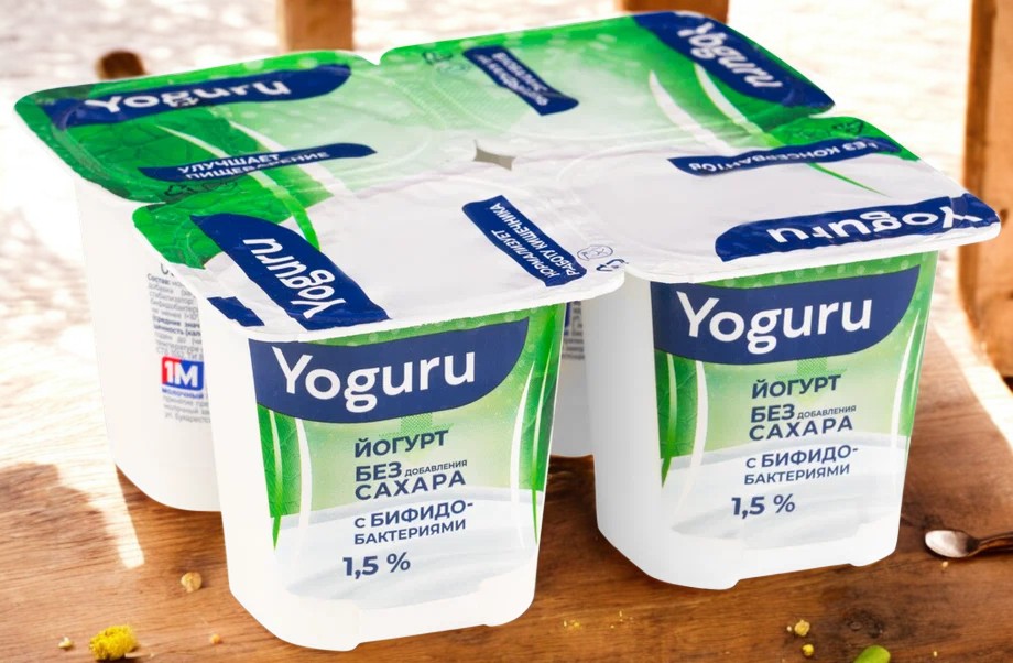 Йогурт “YOGURU” 1,5% стакан 125 г бифидо/24шт БЗМЖ (М)