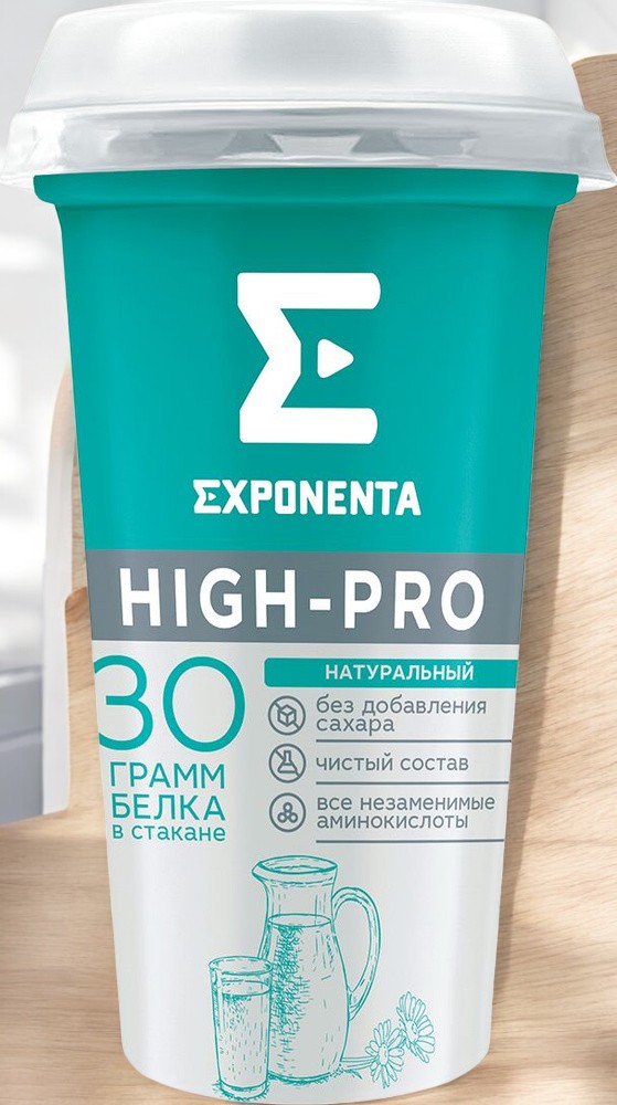 Нап. к.м. обезжир. с в.с. белка EXPONENTA HIGH-PRO, 250г/6шт БЗМЖ (М)