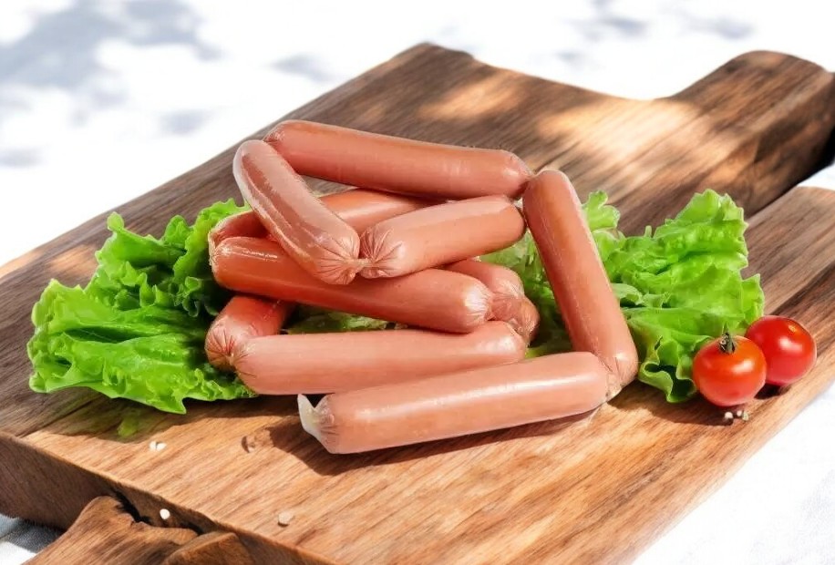 Сосиски “Веснушка” из мяса птицы в/с охл иск упак (ЛД)~0,5кг/7кг